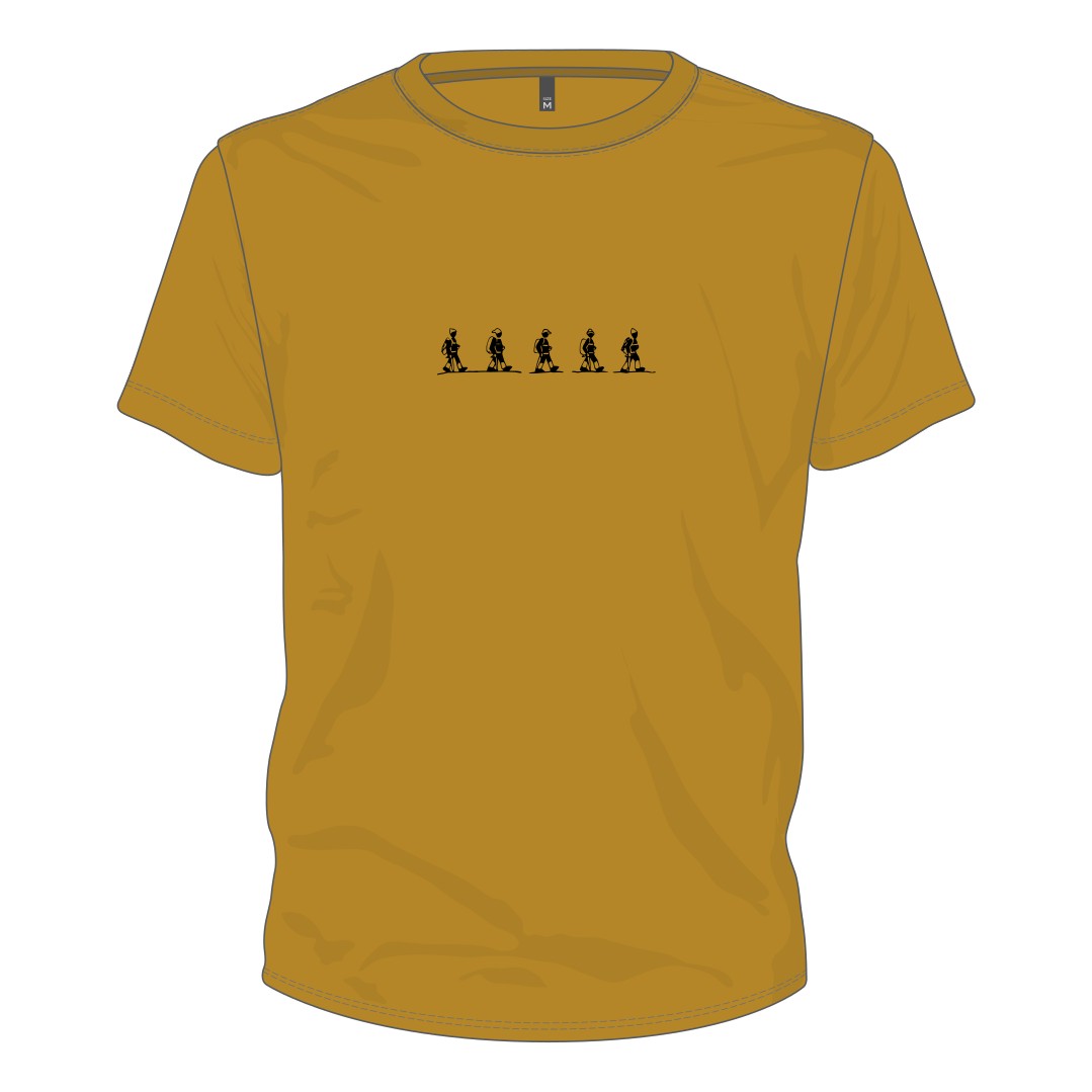 Wandergruppe auf Unisex T-Shirt