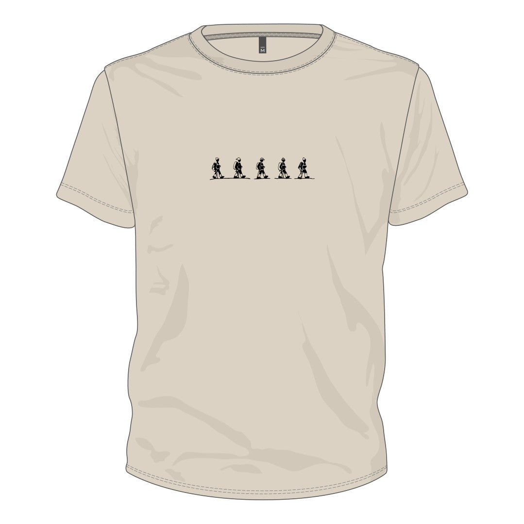 Wandergruppe auf Unisex T-Shirt