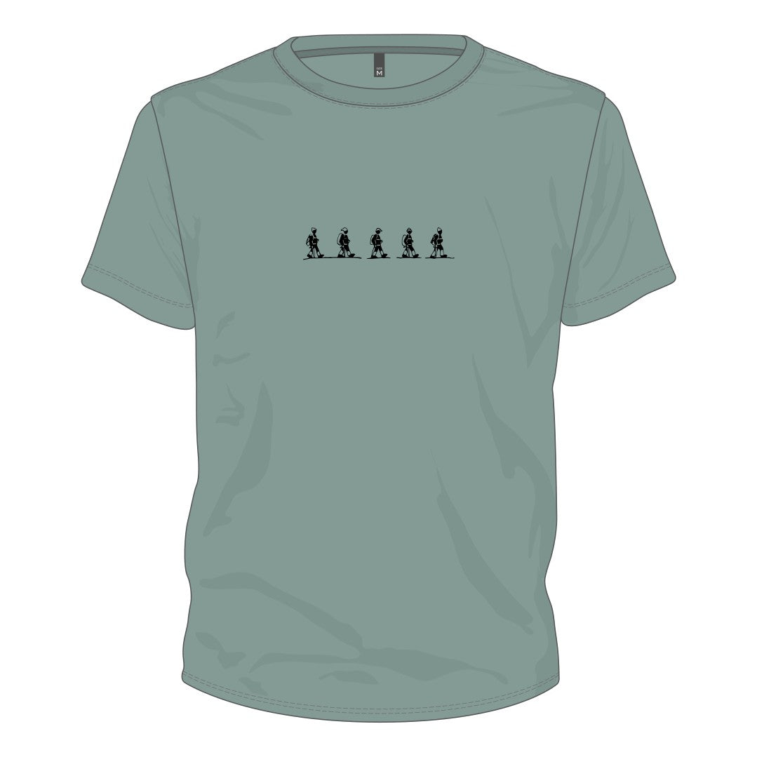 Wandergruppe auf Unisex T-Shirt