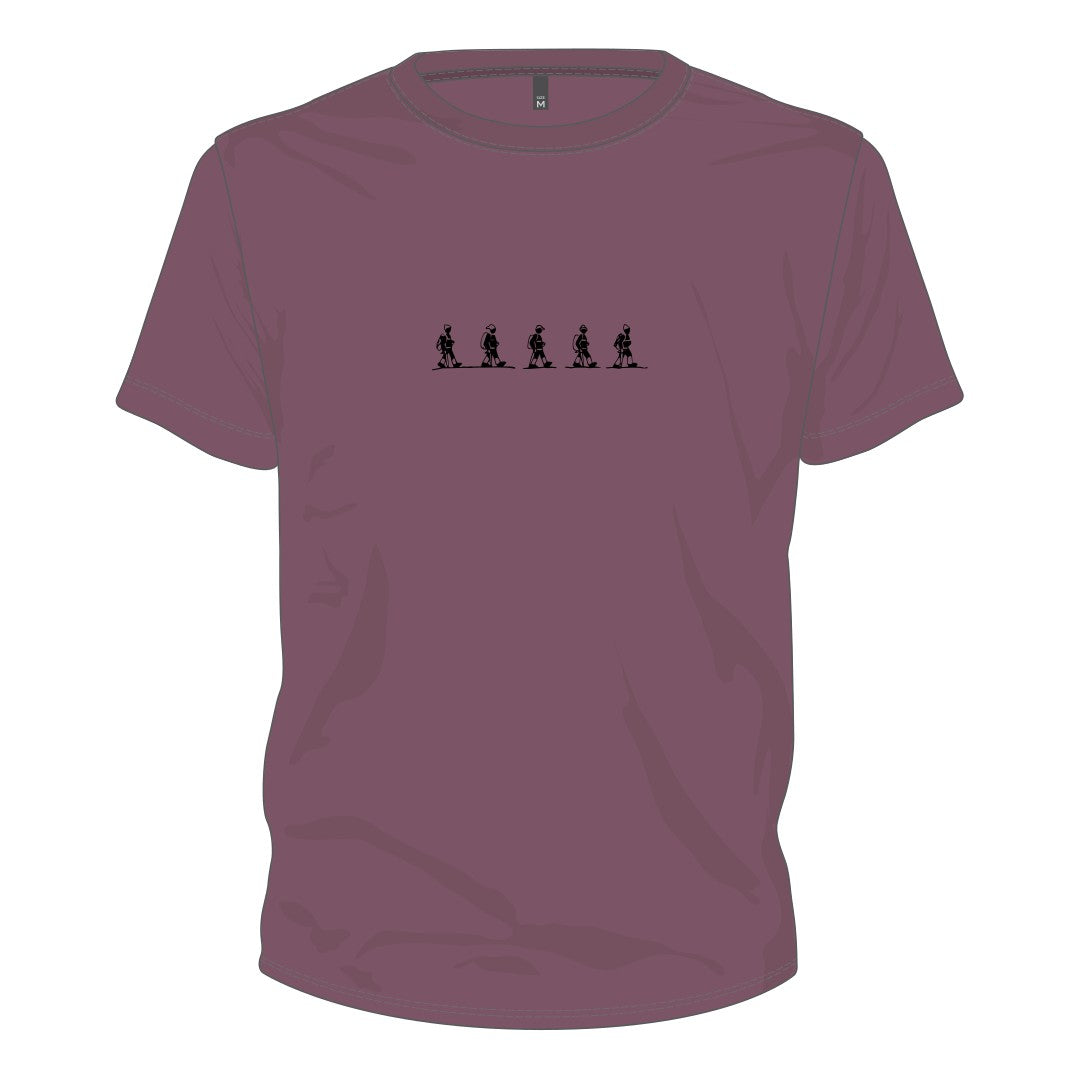 Wandergruppe auf Unisex T-Shirt